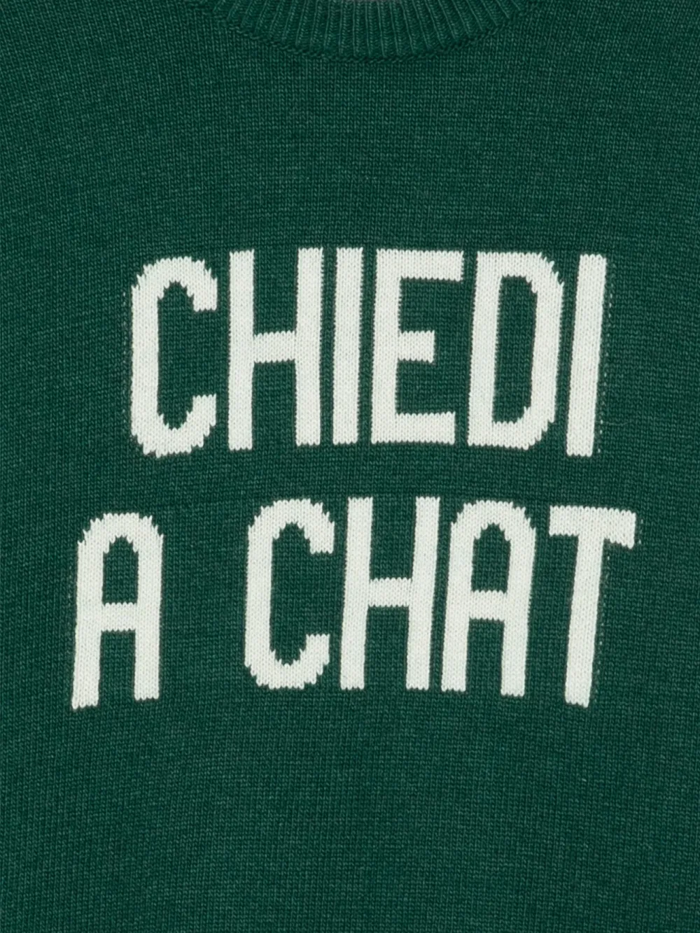 MC2 Saint Barth Heron intarsia-knit sweater Groen