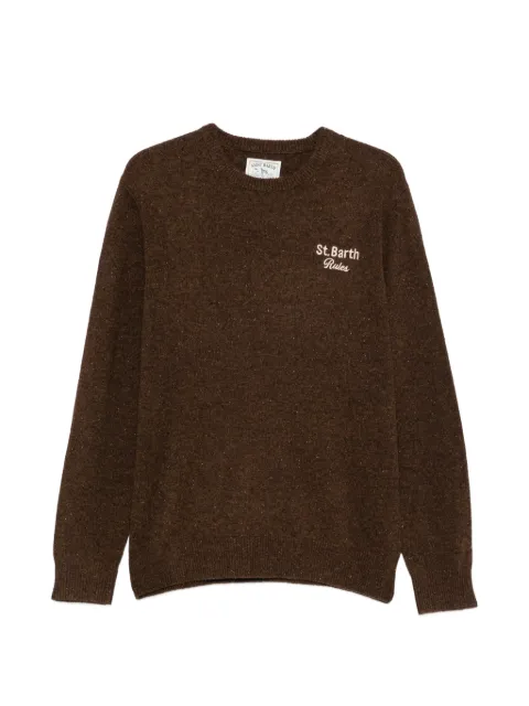 MC2 Saint Barth Heron Donegal embroidered sweater