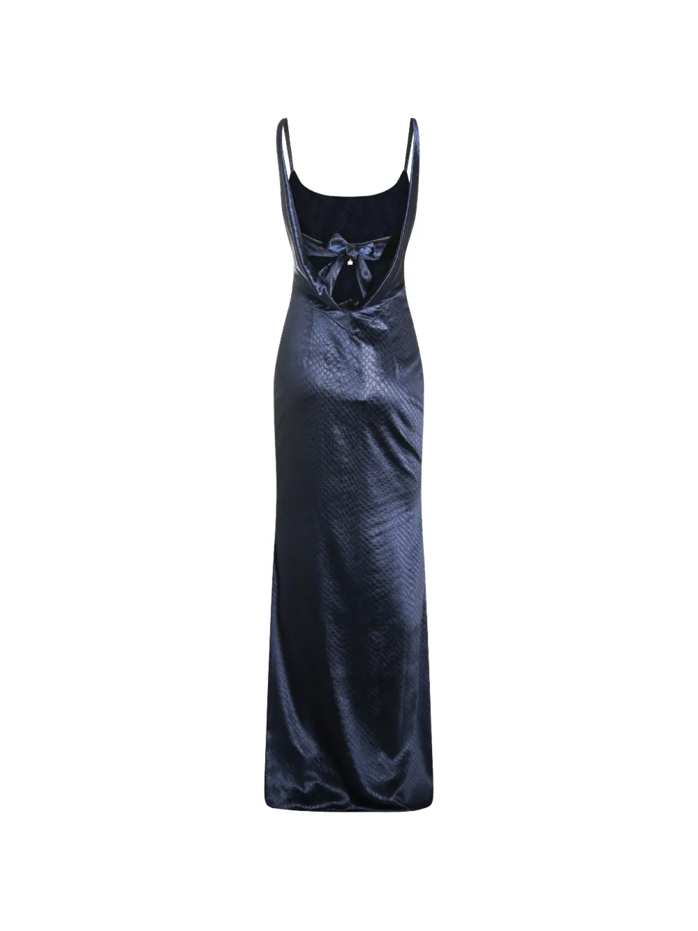 Elisabetta Franchi Maxi-jurk met slangen-effect en strikdetail Blauw
