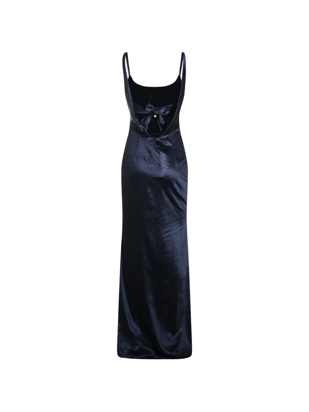 Elisabetta Franchi Maxi-jurk met slangen-effect en strikdetail Blauw