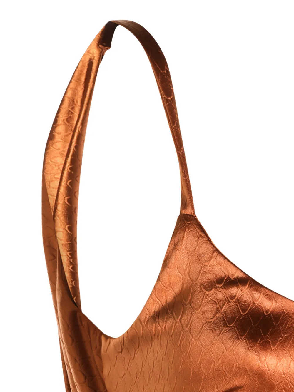 Elisabetta Franchi Maxi-jurk met slangen-effect en strikdetail Bruin