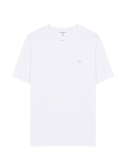 NOWADAYS logo-embroidered peached T-shirt