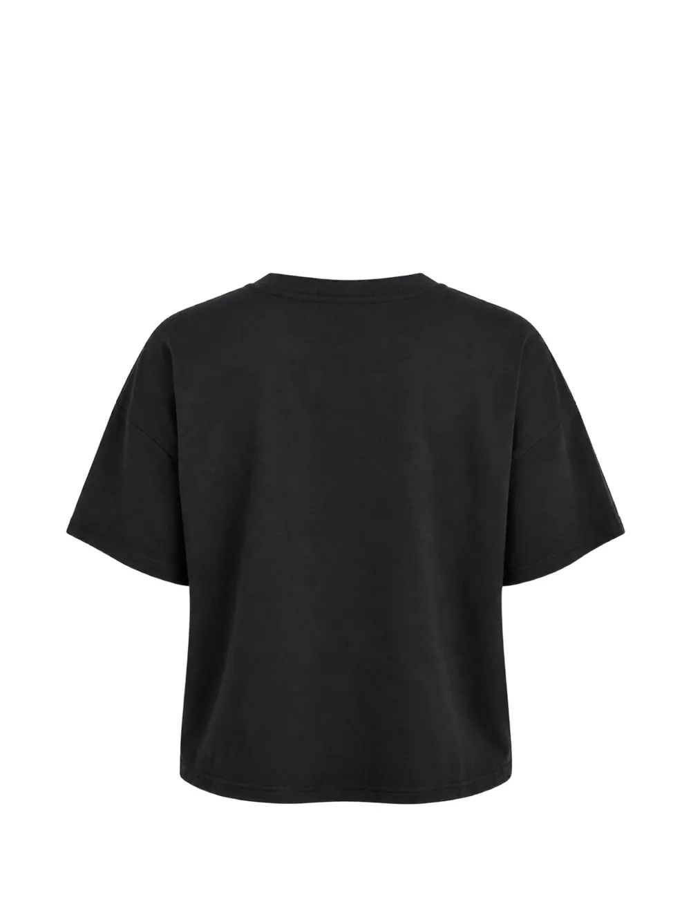 DKNY Cropped T-shirt met logoprint Zwart