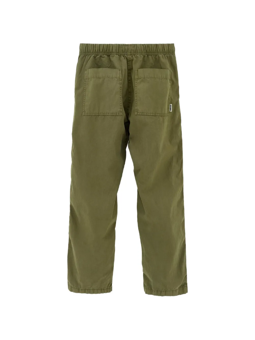 Bellerose Kids Broek met elastische taille en opgestikte zak Groen