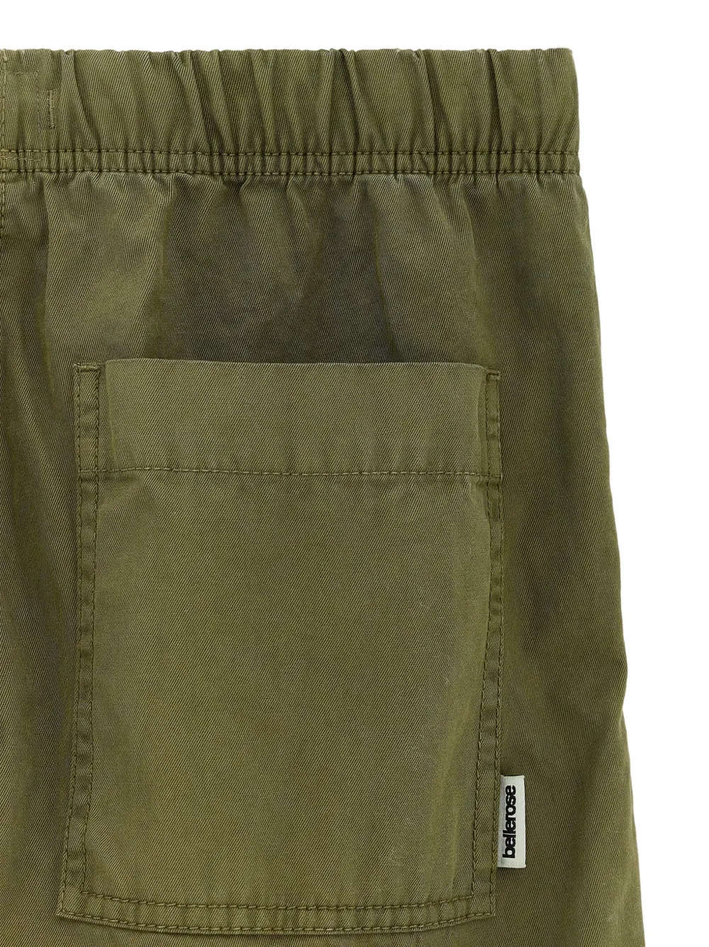 Bellerose Kids Broek met elastische taille en opgestikte zak Groen
