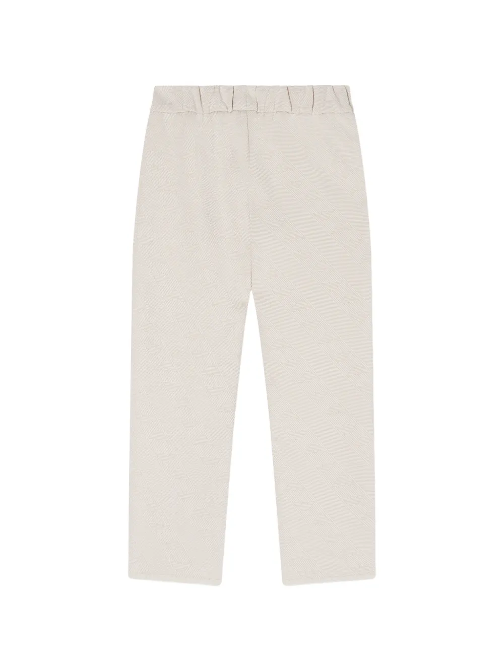 Emporio Armani Kids Broek met logopatch Beige
