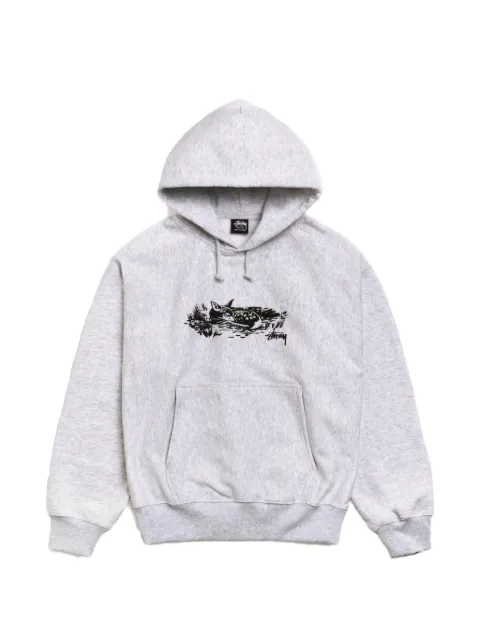 Stüssy sudadera Fawn con capucha con cordones y motivo gráfico