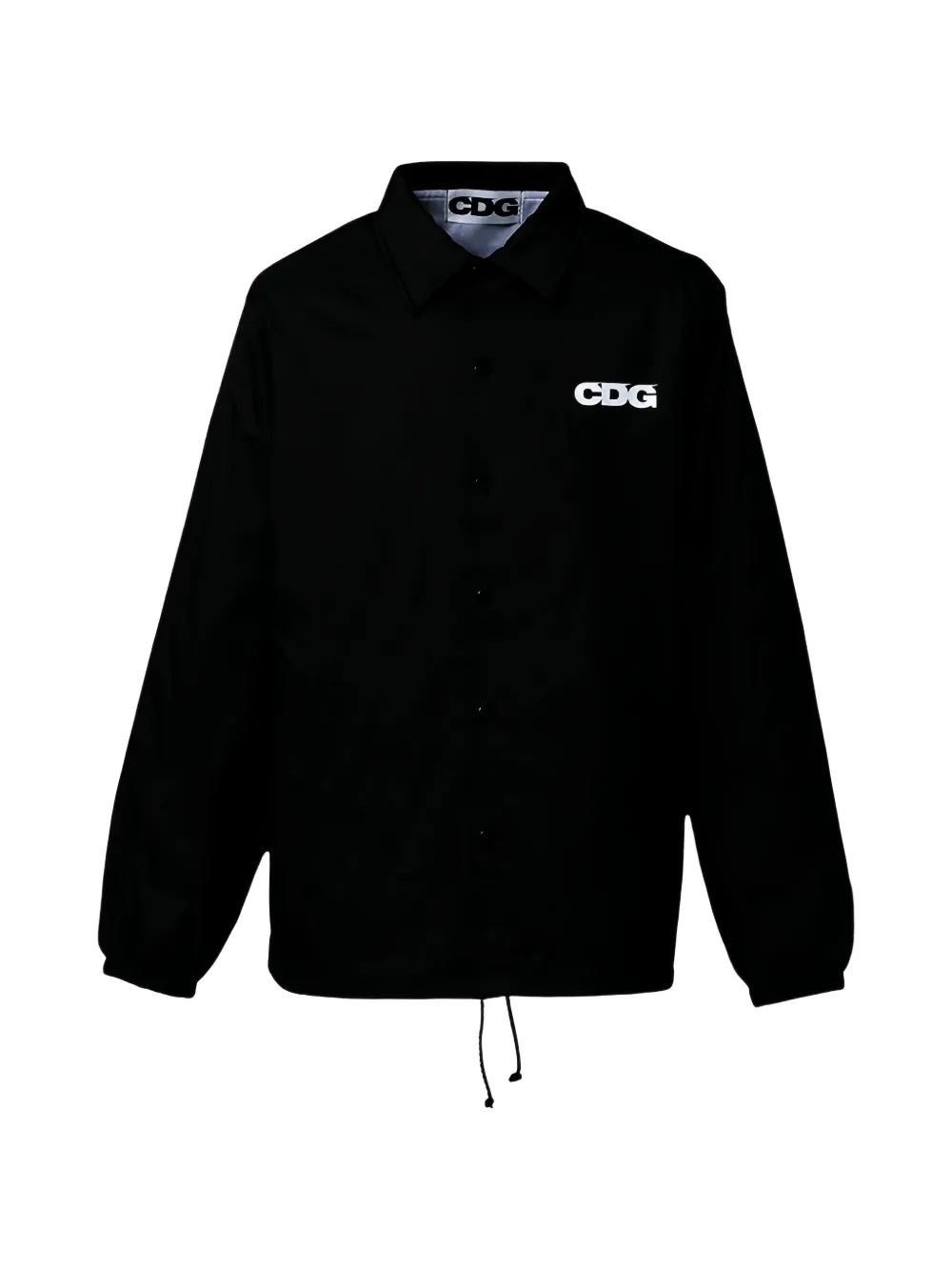 CDG logo-print coach jacket
