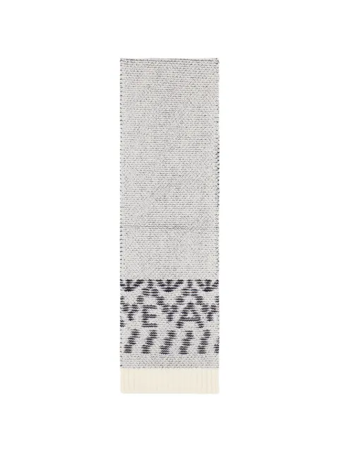 Emporio Armani Kids logo-intarsia knitted scarf