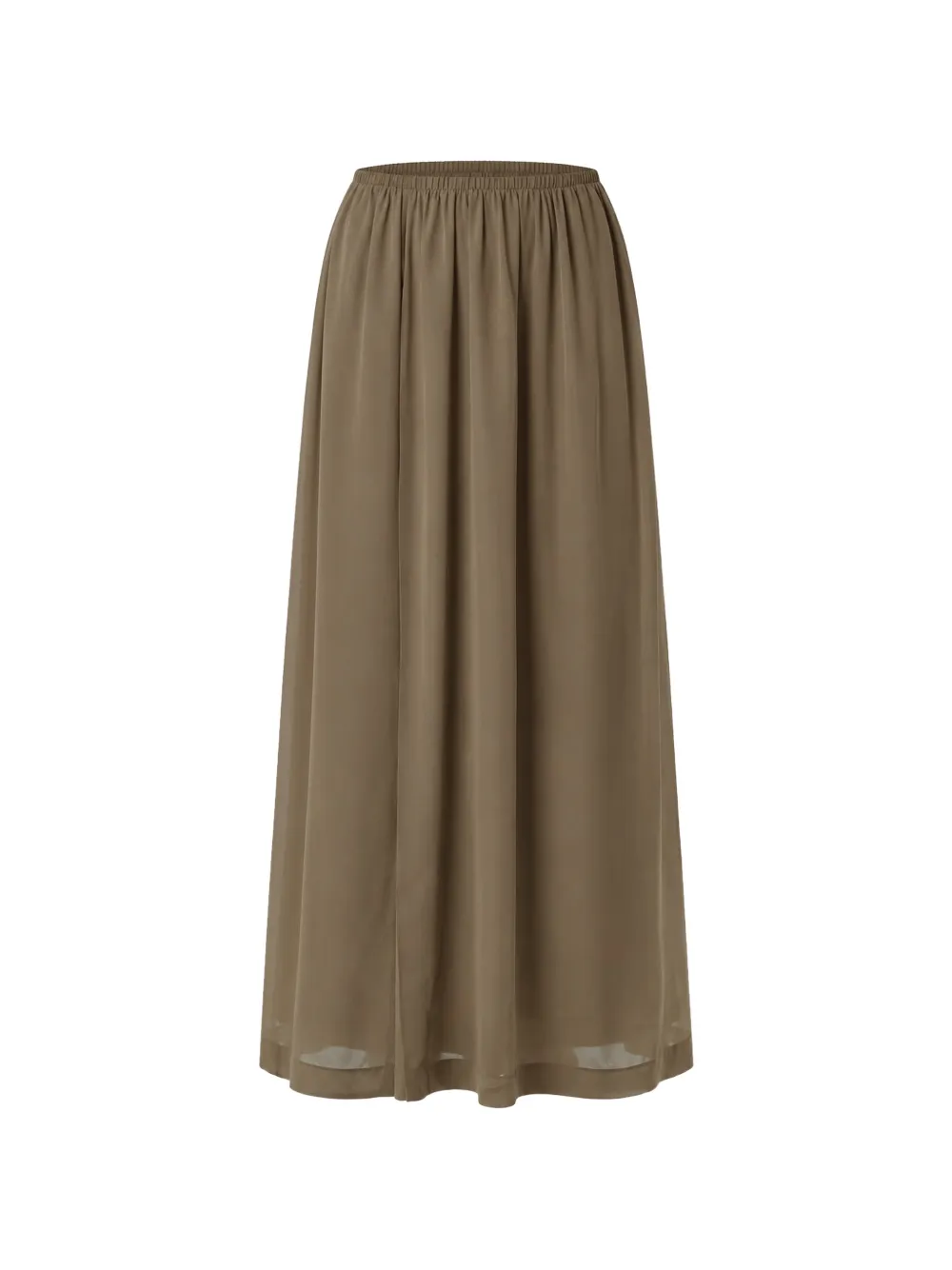 The Frankie Shop Elie elasticated gathered maxi skirt