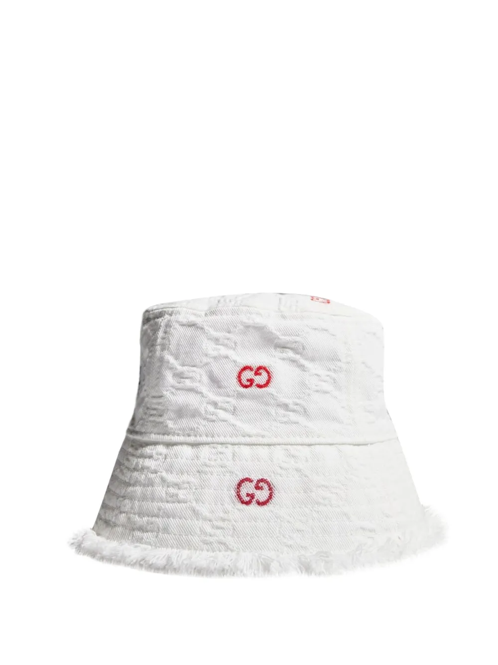 Gucci Kids Vissershoed met GG-borduurwerk Wit