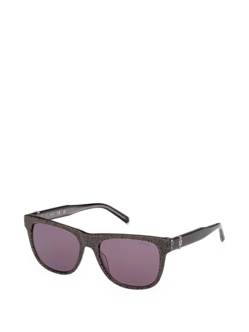 GUESS EYEWEAR Zonnebril met vierkant montuur Zwart
