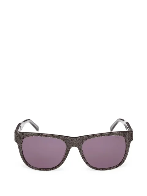GUESS EYEWEAR square-frame logo-print sunglasses