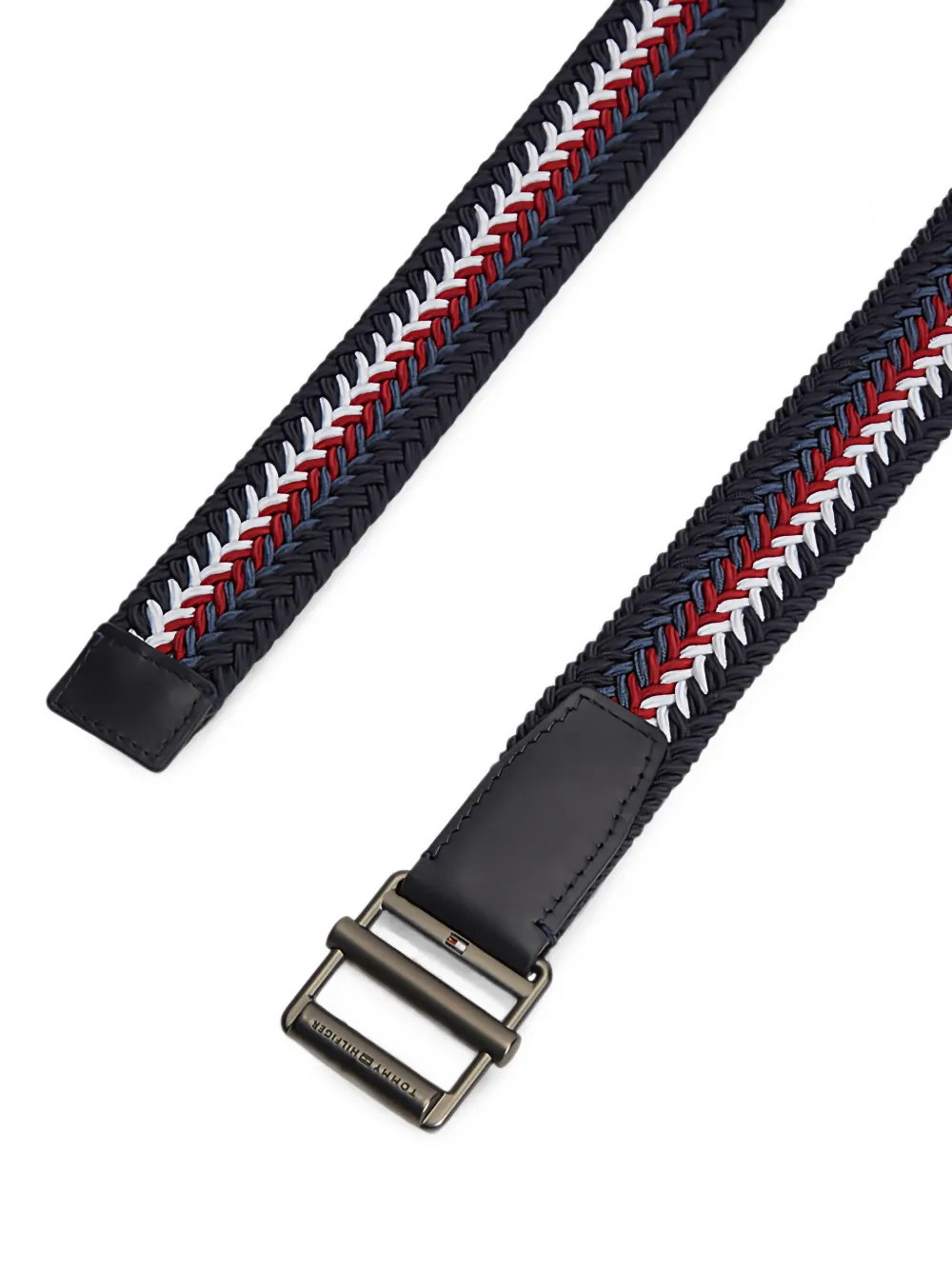 Tommy Hilfiger Gevlochten driekleurige riem Blauw