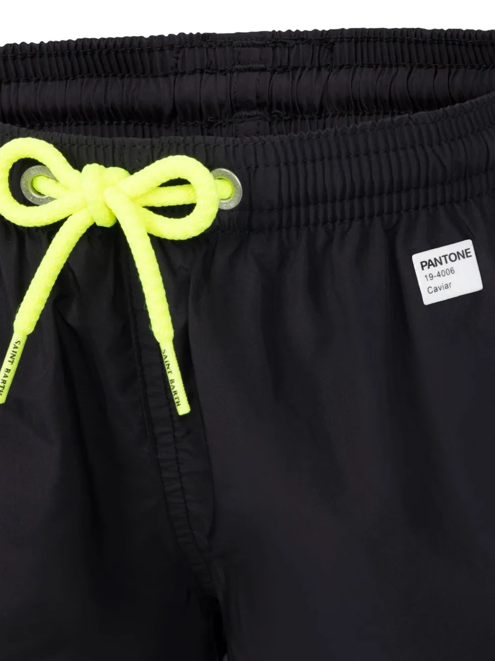 MC2 Saint Barth Kids x Pantone drawstring swim shorts Zwart