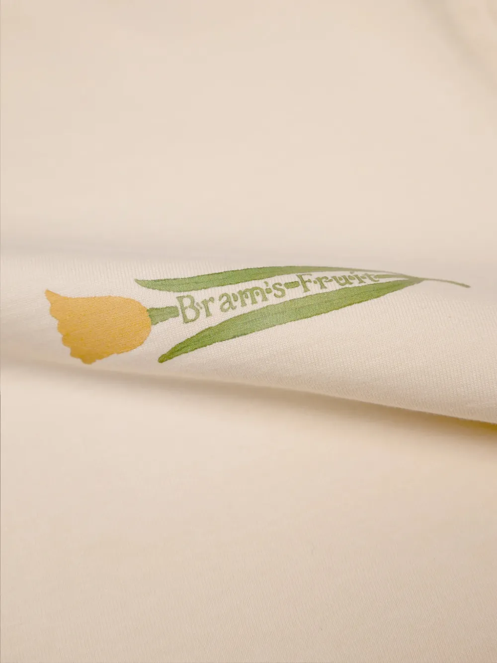 Bram s Fruit T-shirt met botanische print Beige