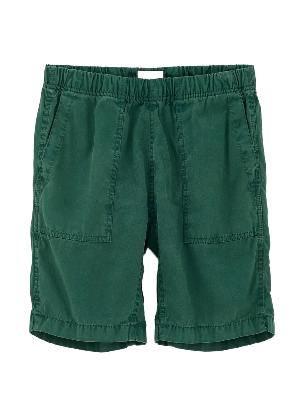 Bellerose Wess elasticated-waistband patch-pocket shorts - Verde
