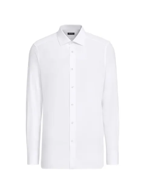 Zegna spread-collar shirt