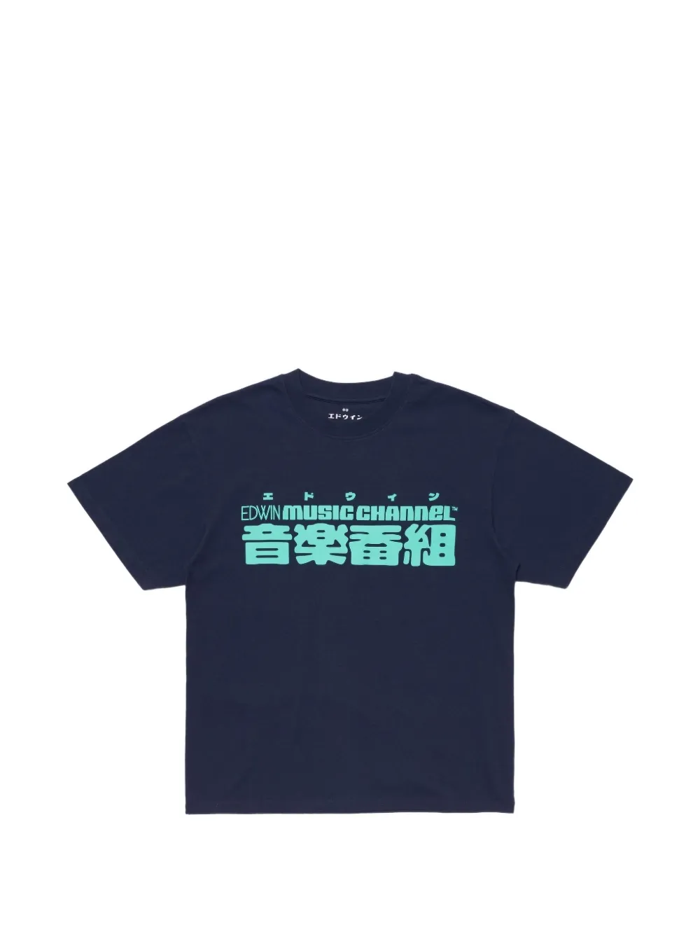 Edwin Ongaku Logo-print T-shirt In Blue
