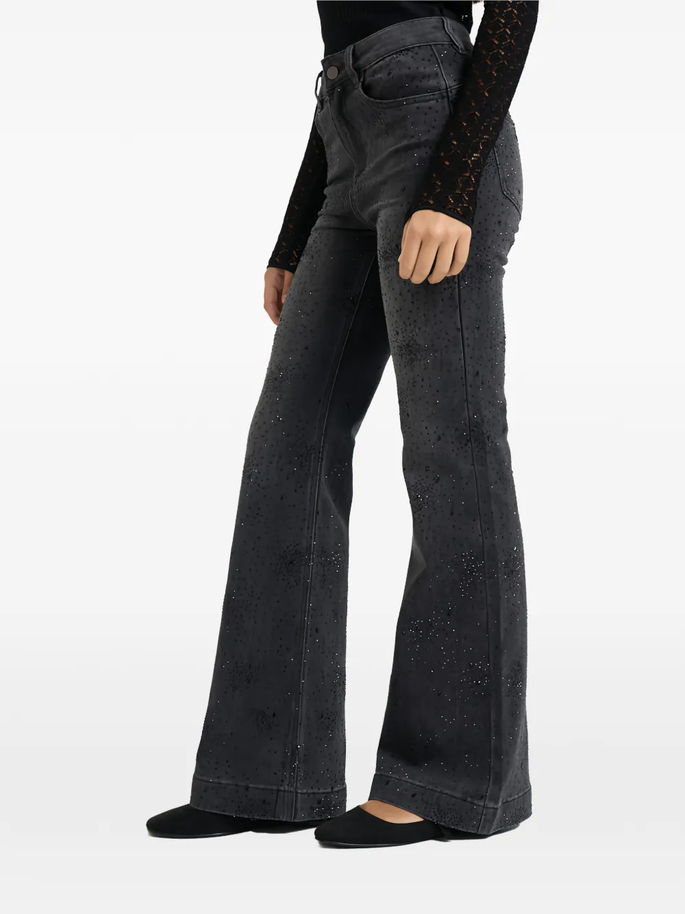 LIU JO Jeans met stras Zwart