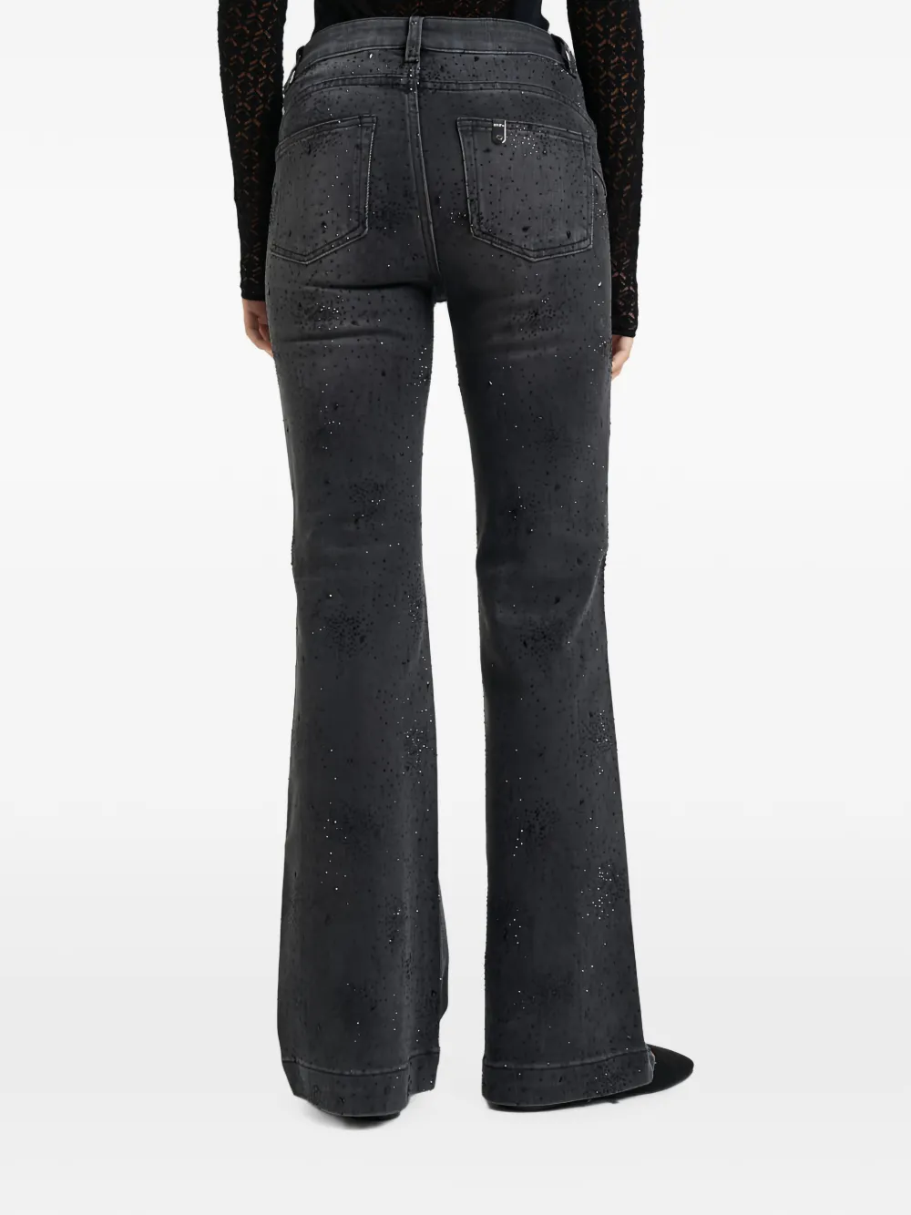 LIU JO Jeans met stras Zwart