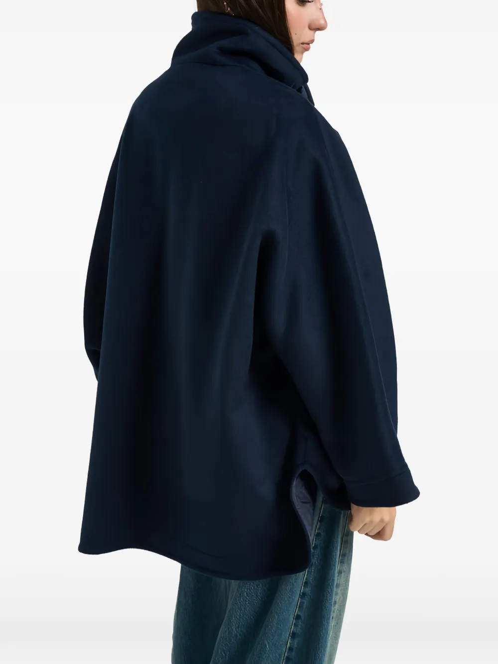 LIU JO Jas met trechterhals en gewatteerde afwerking Blauw