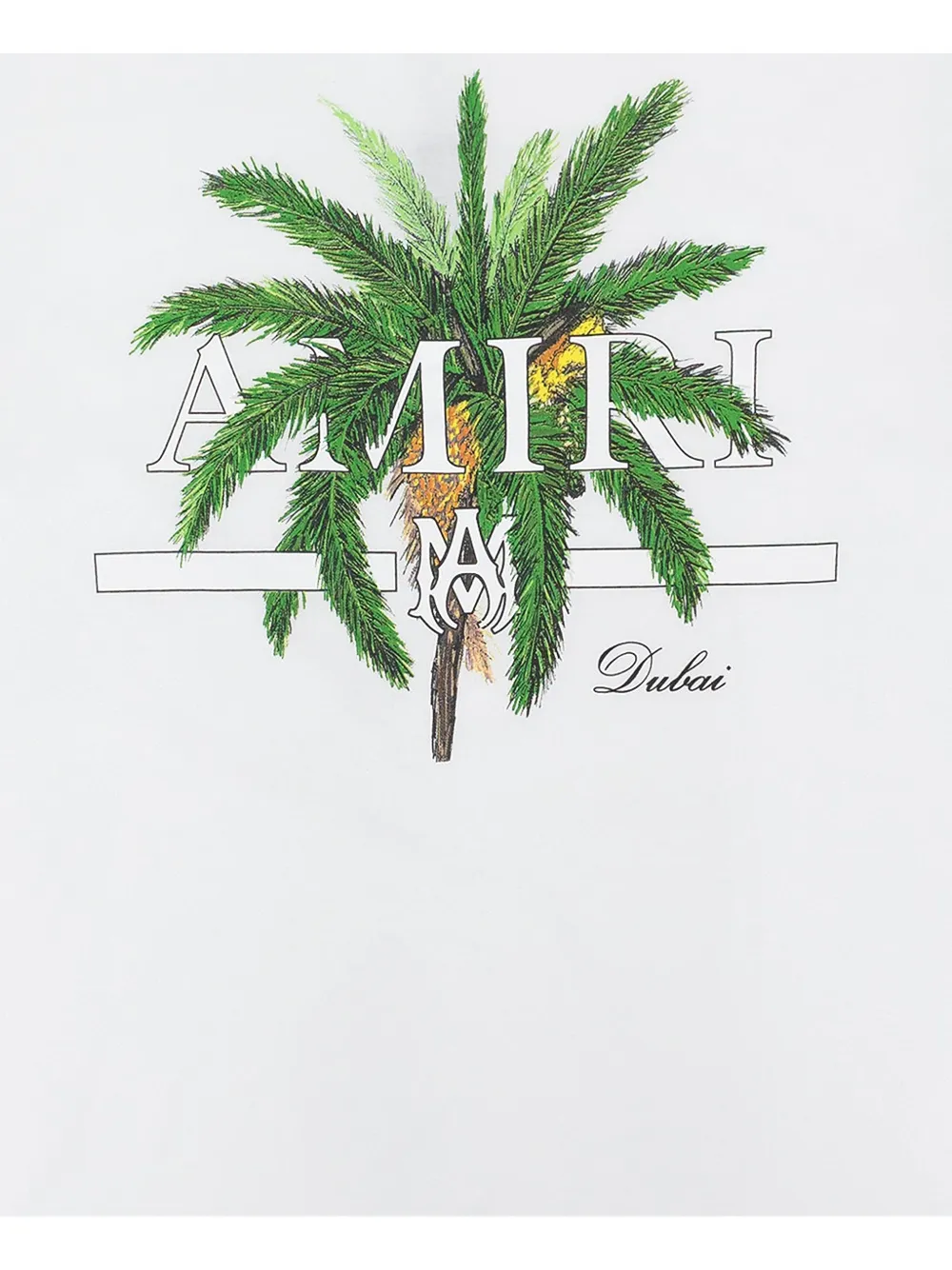 AMIRI T-shirt met palmboomprint Wit