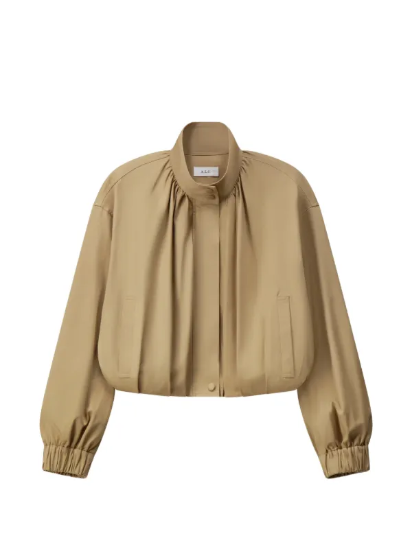 A.L.C. Amelie Gathered Jacket in Neutrals