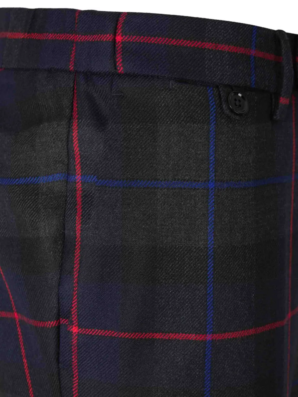 PT Torino Geruite pantalon Grijs