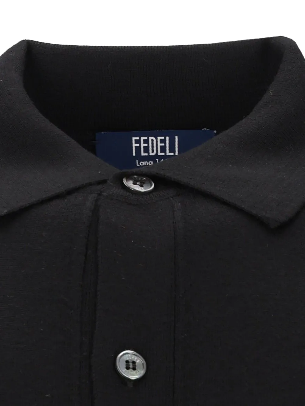 Fedeli Gebreid vest Zwart