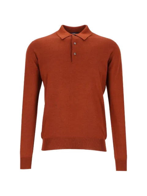 Fedeli long-sleeve polo shirt