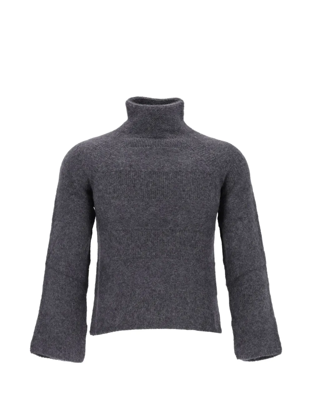 Emporio Armani roll-neck raglan-sleeve sweater - Grigio