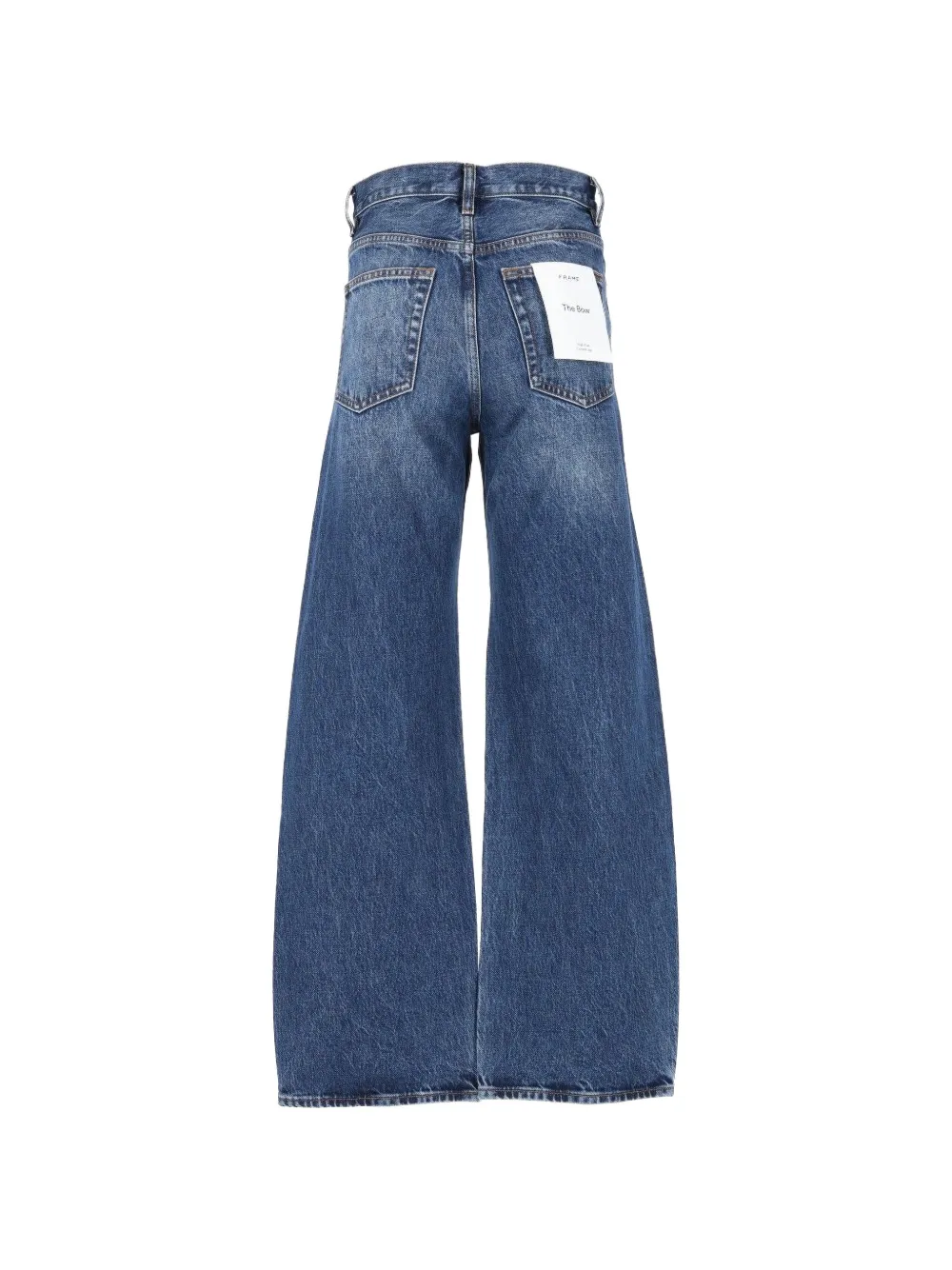 FRAME Bow jeans met wijde pijpen Blauw