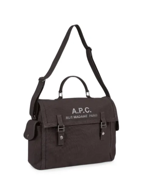 A.P.C. logo-print messenger bag