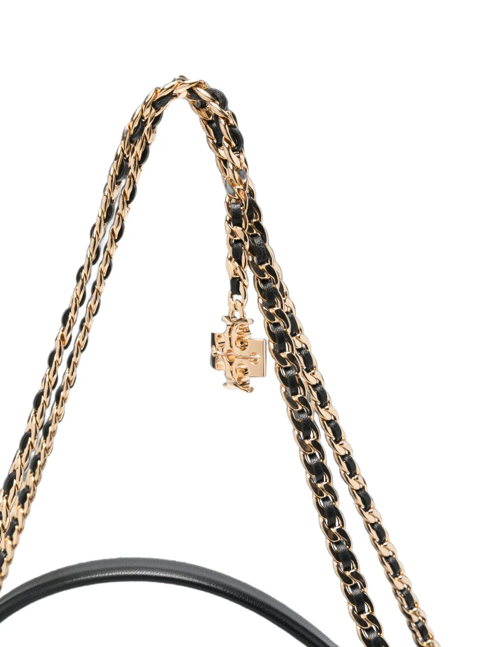 Tory Burch Fleming Carryall gewatteerde leren shopper Zwart