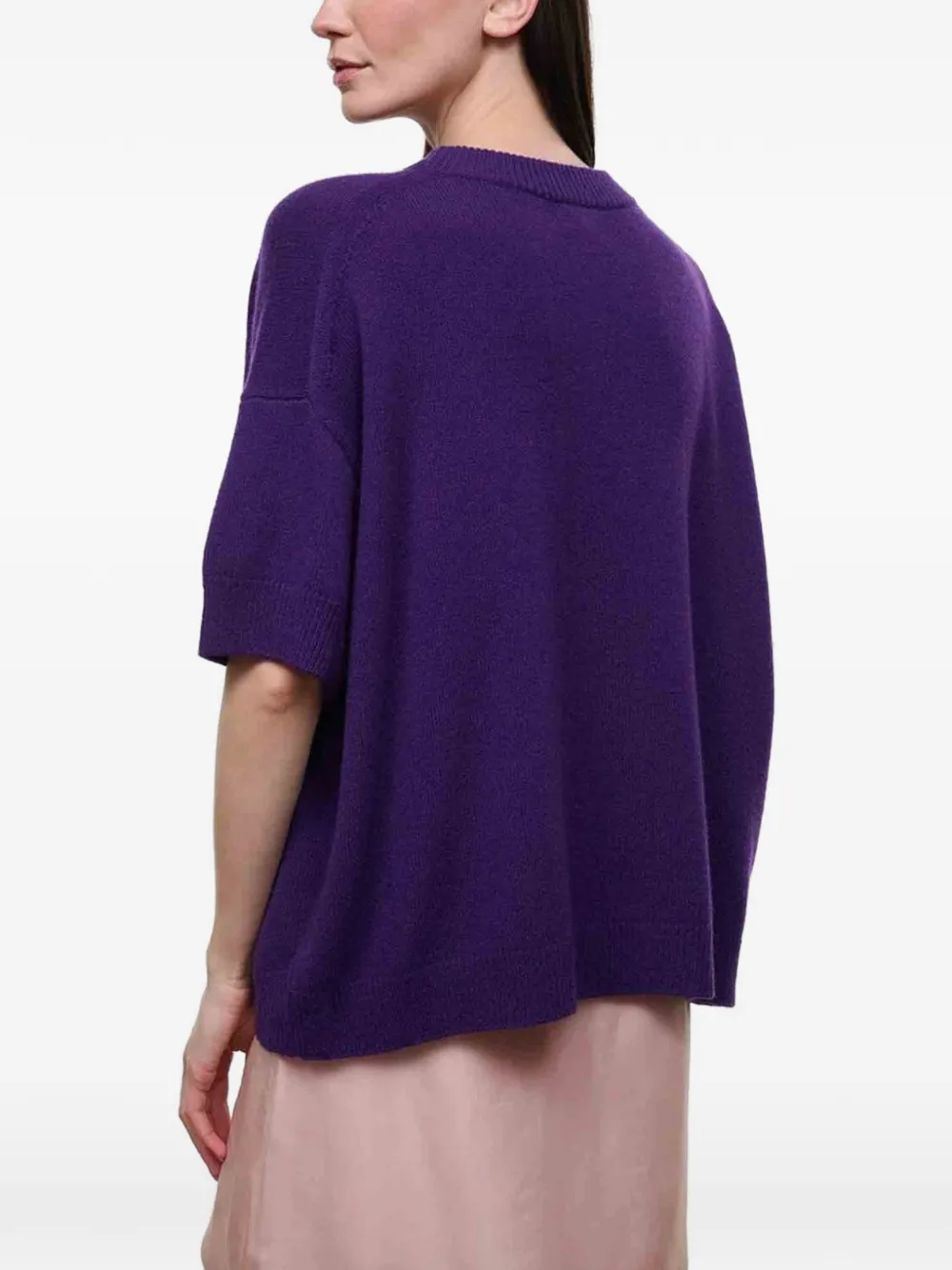 STAUD Sorrento short-sleeve sweater Paars