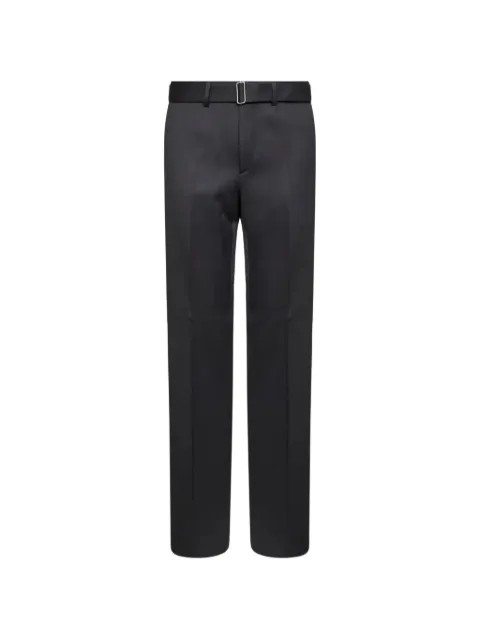 Lardini belted pressed-crease trousers