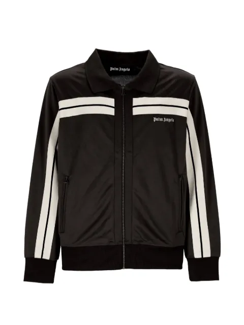 Palm Angels stripe-detail logo-print sweatshirt