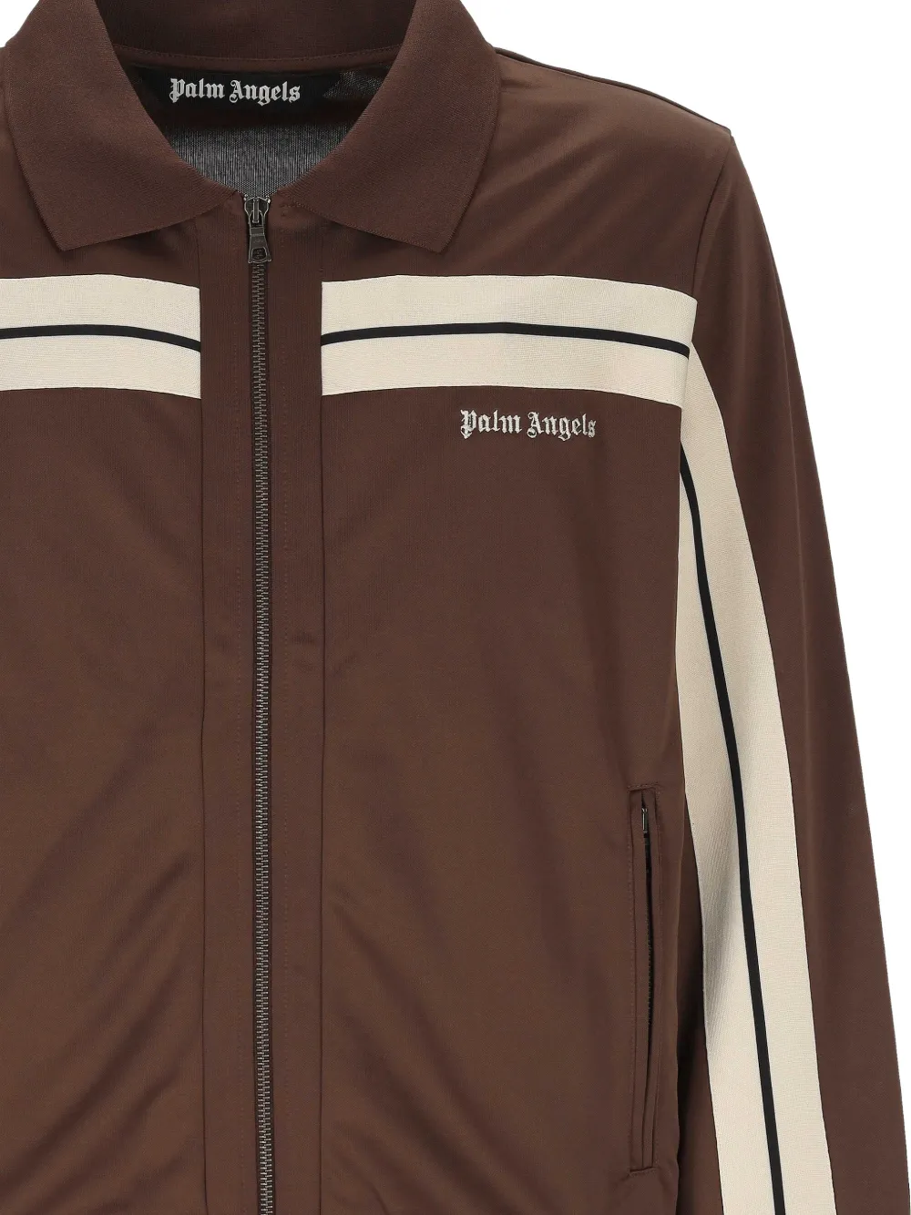 Palm Angels Trainingsjack met logoprint Bruin