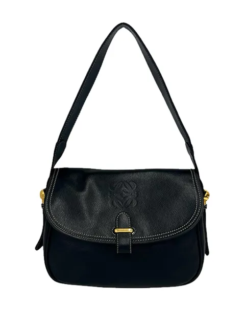 Loewe Pre-Owned 2000-2026 Leather Anagram shoulder bag