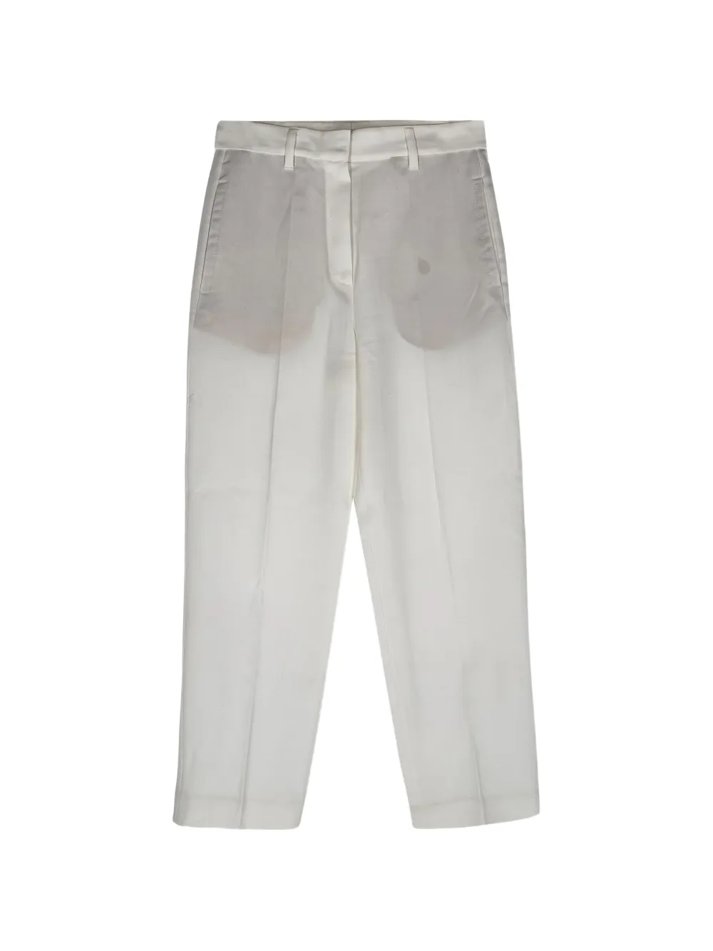 Brunello Cucinelli Vintage straight-leg cotton trousers - Bianco