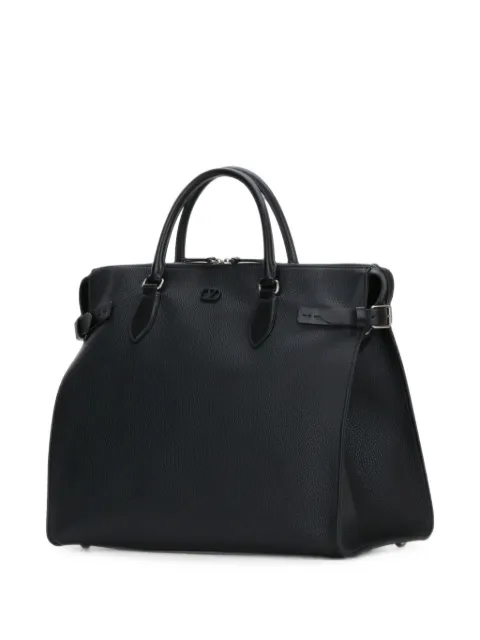 Valentino Garavani tote VLogo de piel granulada