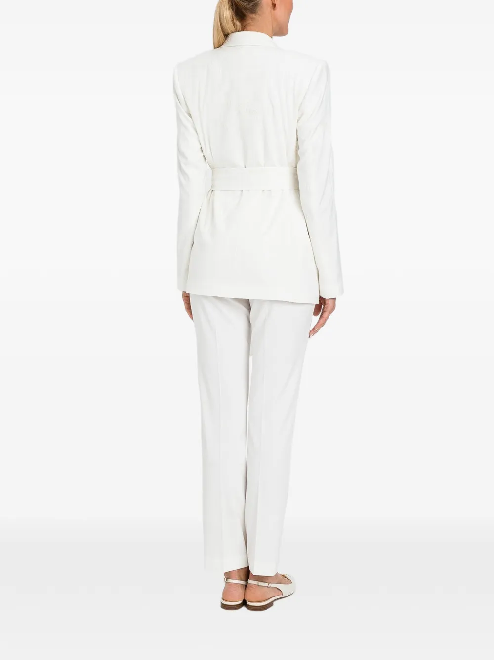 TWINSET Straight broek Wit