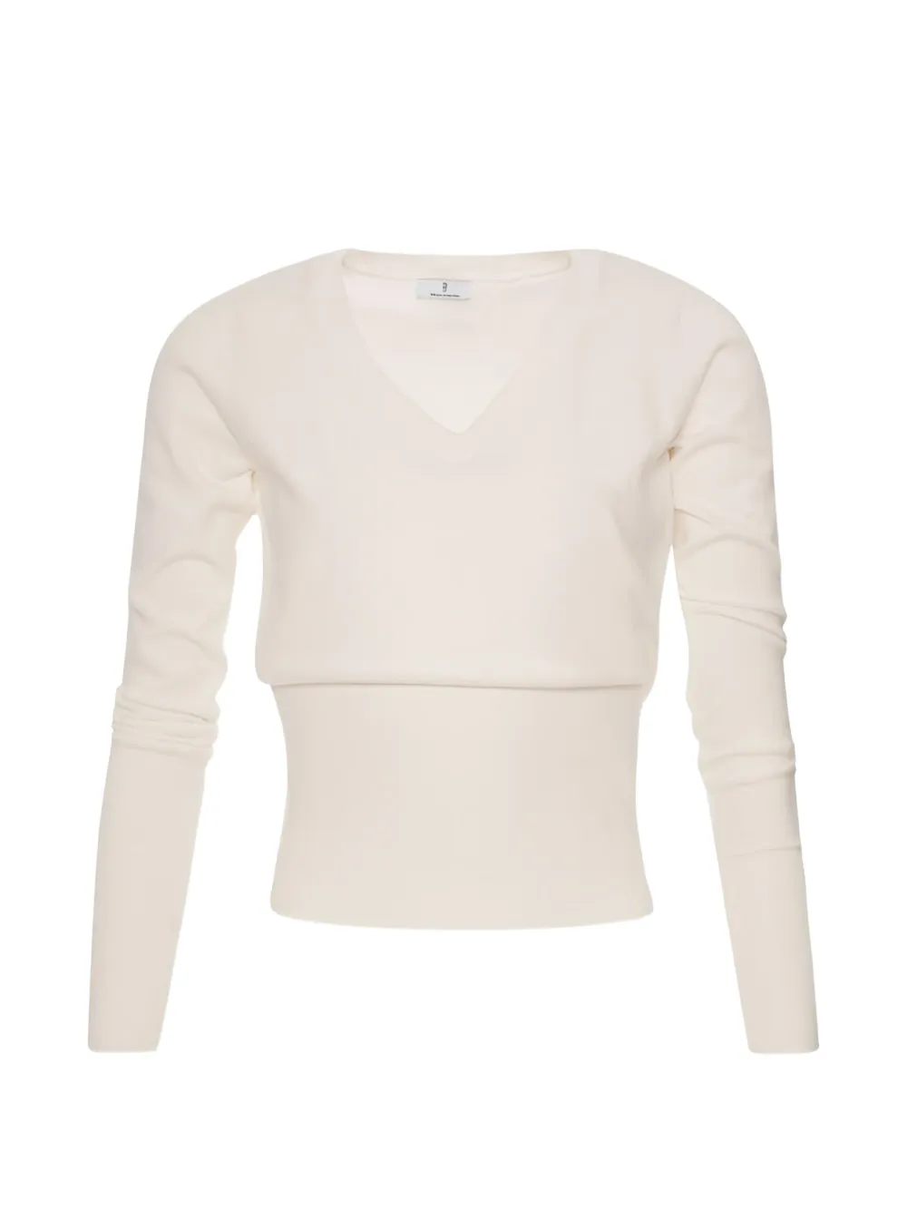Fracomina Button-cuff V-neck Sweater In Neutral
