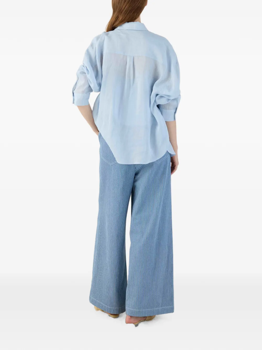Eleh Blouse met borstzak Blauw