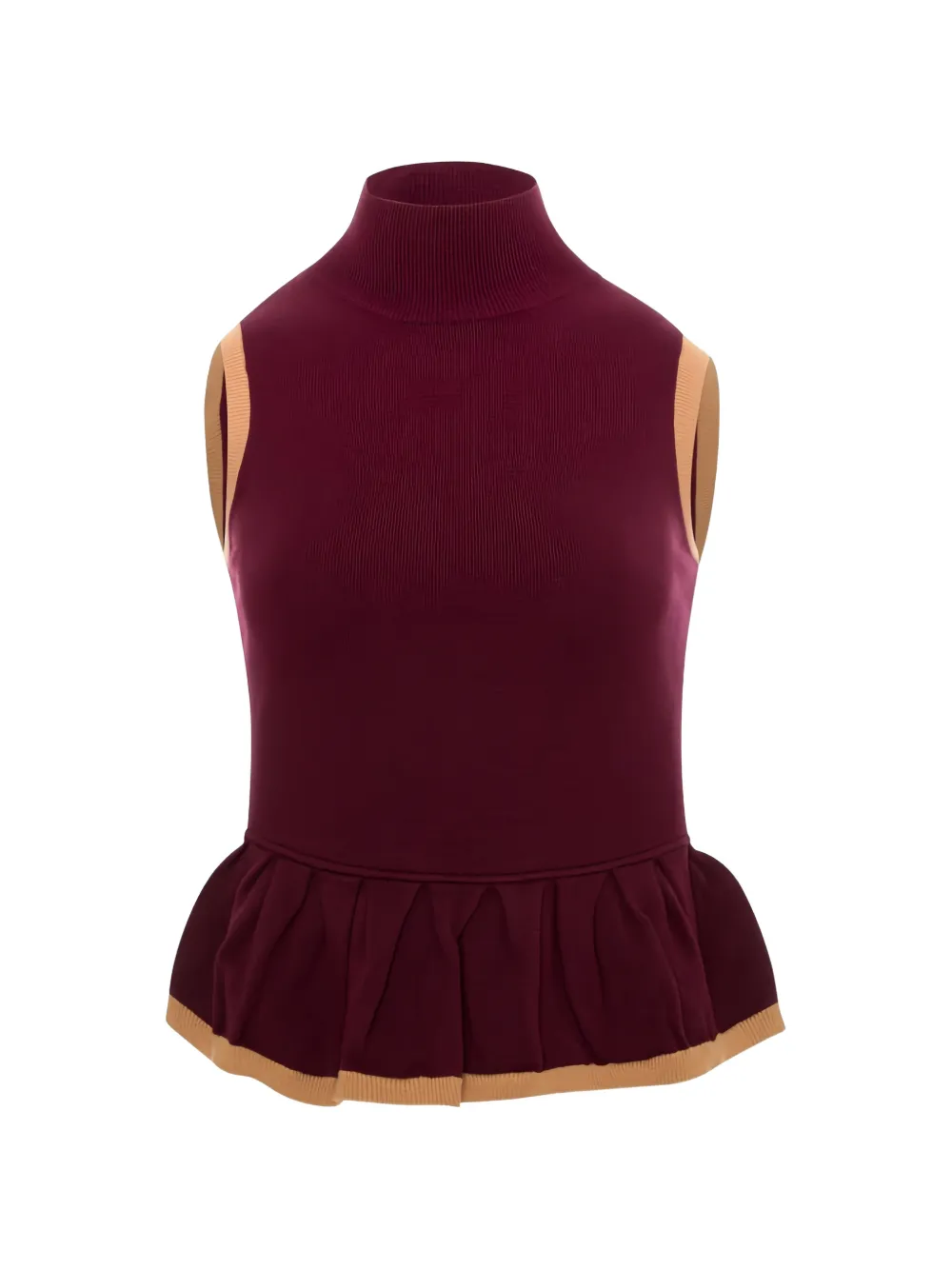 FRACOMINA peplum-hem sleeveless vest
