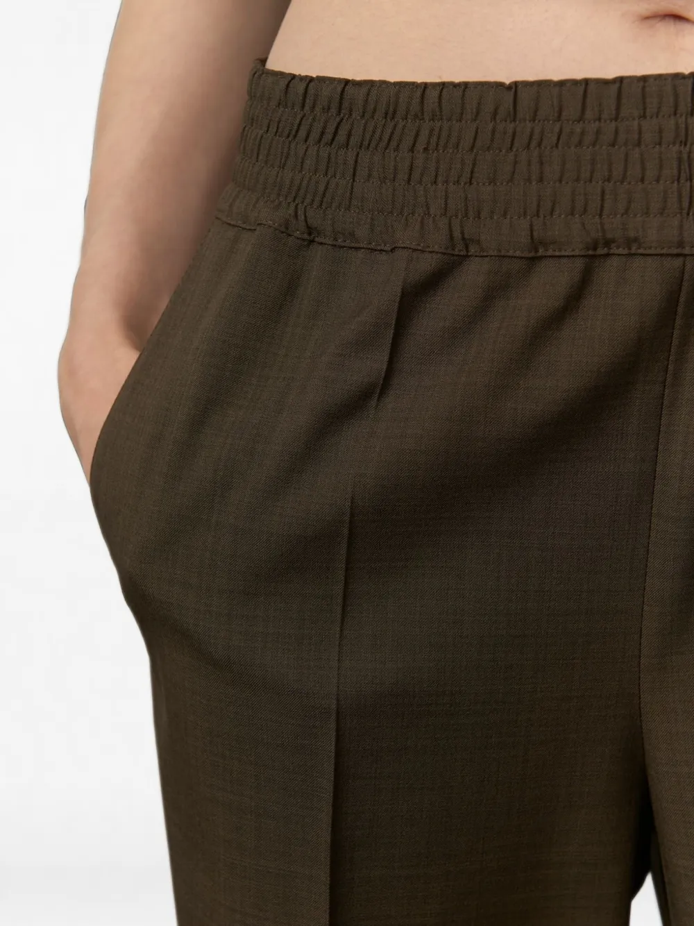 HERSKIND Pinky broek met wijde pijpen Groen