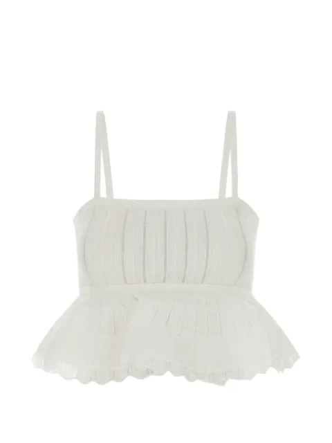 Alaïa top con volantes