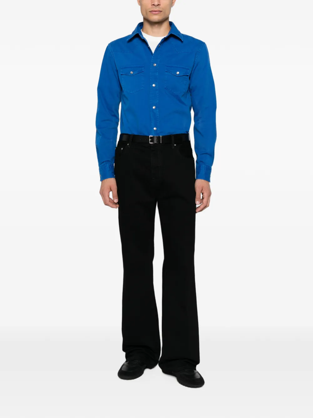 TOM FORD Denim overhemd Blauw