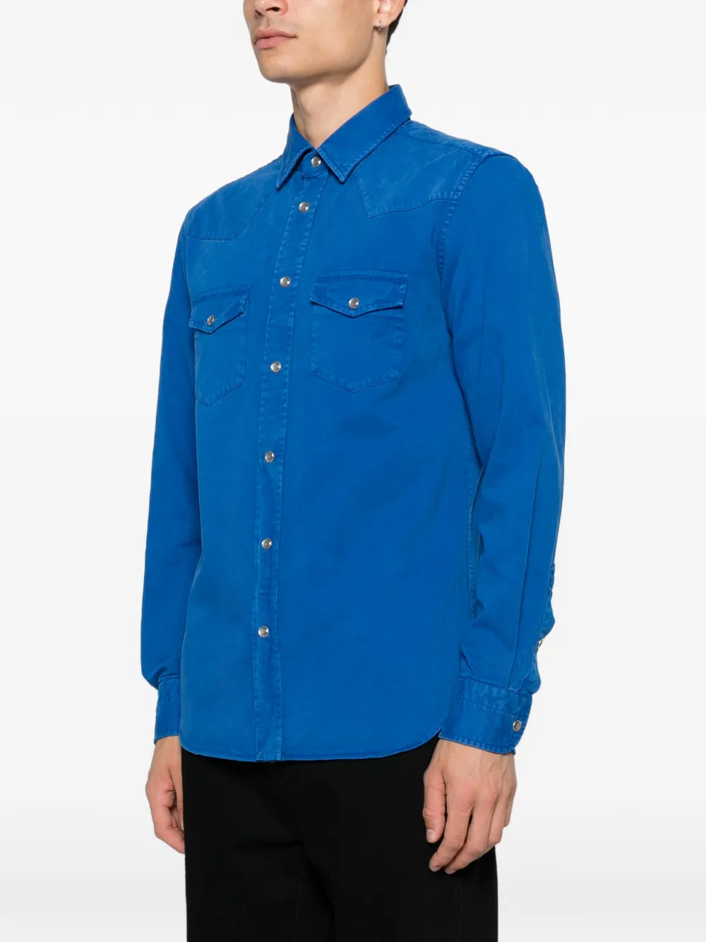 TOM FORD Denim overhemd Blauw